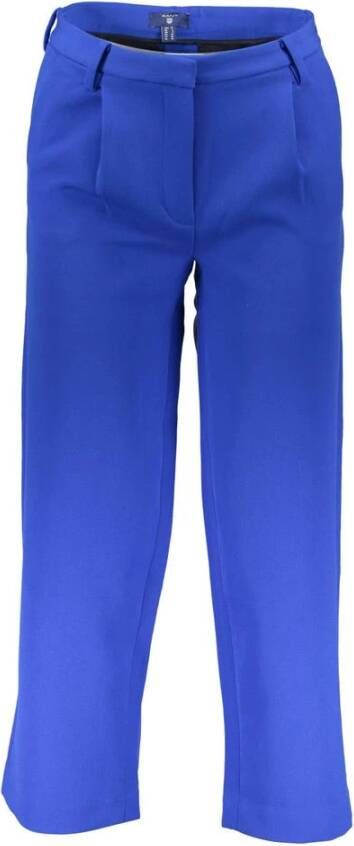 Gant Wijde Broeken Blauw Dames
