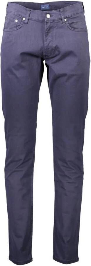 Gant Straight Trousers , Blauw, Heren