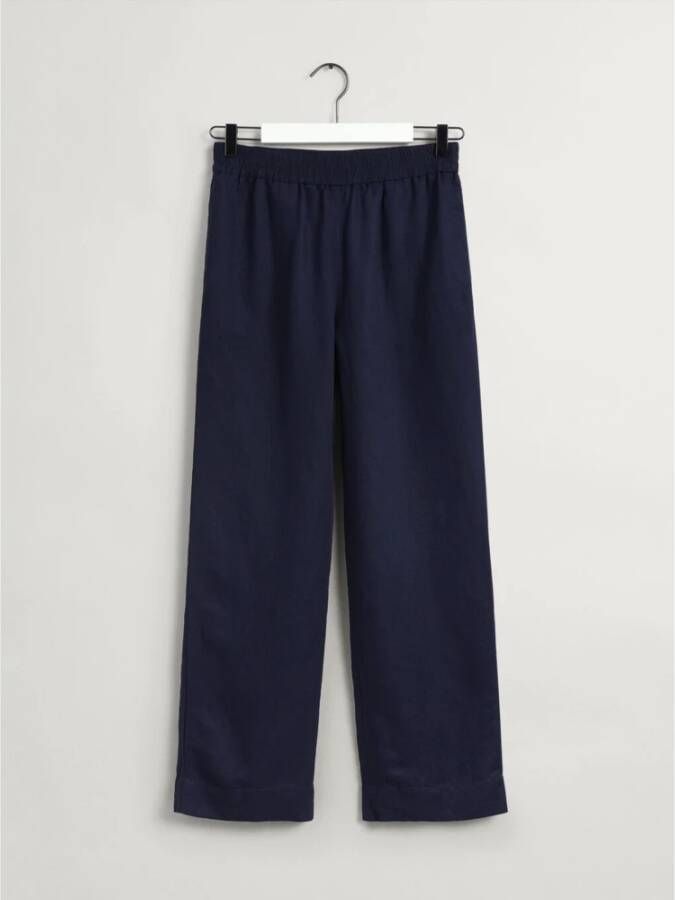 Gant Trousers , Blauw, Dames