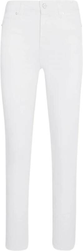 Kiton Jns broek katoen , Wit, Dames