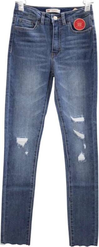 Levis Levi's Lange broeken Blauw Dames