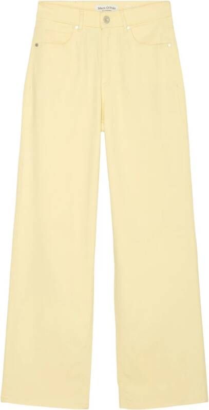 Marc O'Polo Wijde spijkerbroek , Geel, Dames