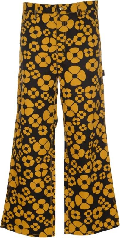 Marni Straight Trousers , Geel, Dames