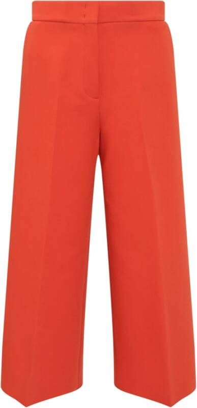 Msgm Bijgesneden broek , Oranje, Dames