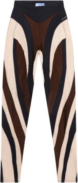 Mugler Leggings & treggings Bruin Dames