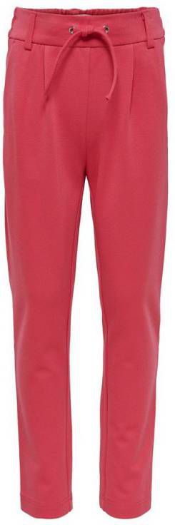 ONLY KIDS slim fit joggingbroek Poptrash rood