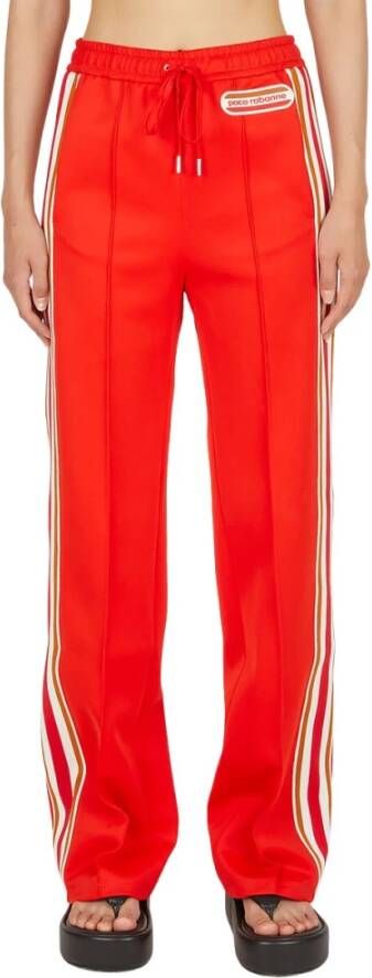 Paco Rabanne Gestreepte trackbroek , Rood, Dames