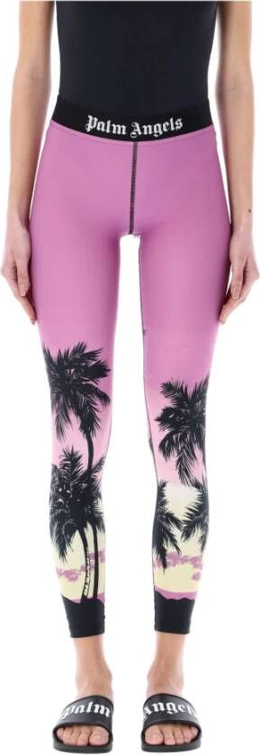 Palm Angels Leggings , Paars, Dames
