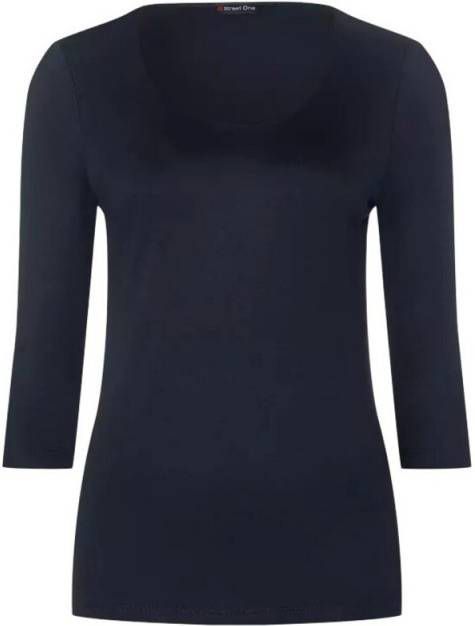 Street One Topp 3/4 ärm 313977 , Blauw, Dames