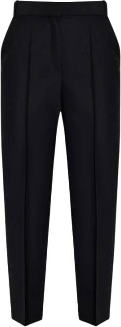 TORY BURCH Wollen plooienbroek , Zwart, Dames