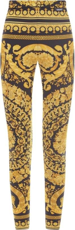 Versace Leggings 10039001A04239 , Geel, Dames