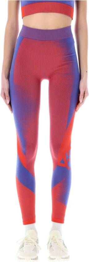 Y-3 Women& Clothing Leggings Purple Red Y 3, Rood, Dames