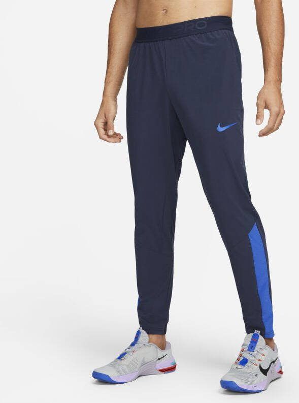 Nike Pro Dri FIT Vent Max Trainingsbroek voor heren Obsidian/Game Royal/Game Royal Heren