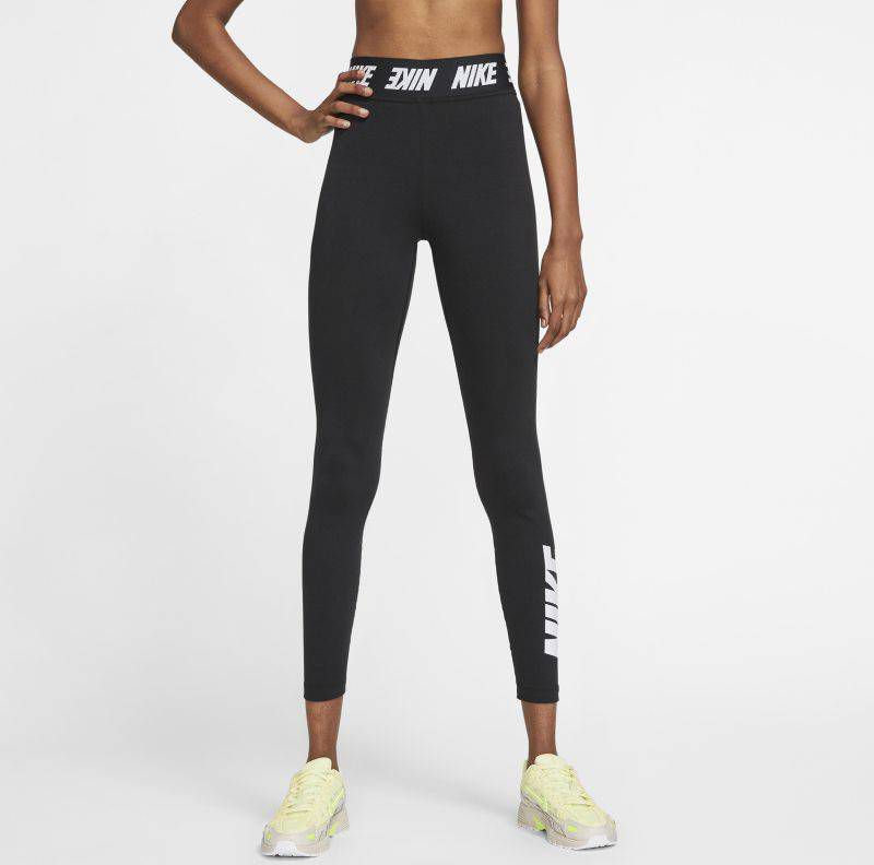 Nike Sportswear Club Legging met hoge taille voor dames Zwart