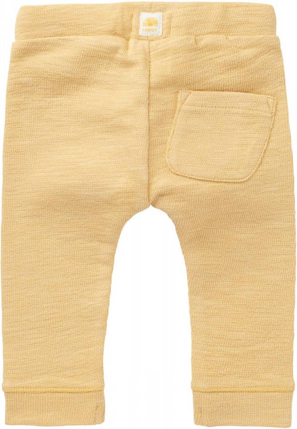Noppies baby gemêleerde regular fit broek Hanover van biologisch katoen geel