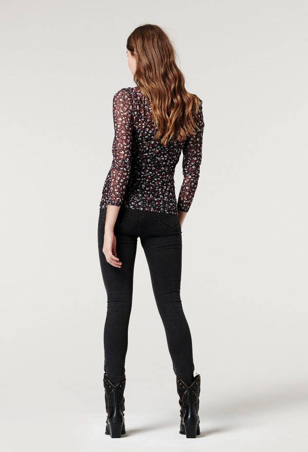 Supermom low waist skinny zwangerschapsjeans washed black