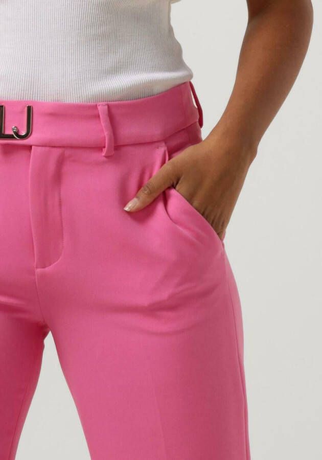 Liu Jo Mid waist straight fit pantalon met logo