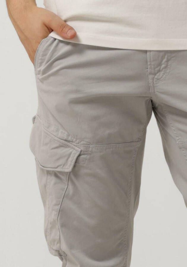 PME Legend Lichtgrijze Cargobroeken Norddrop Cargo Stretch Twill