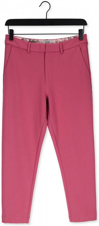 Scotch & Soda High waist slim fit cropped pantalon met steekzakken