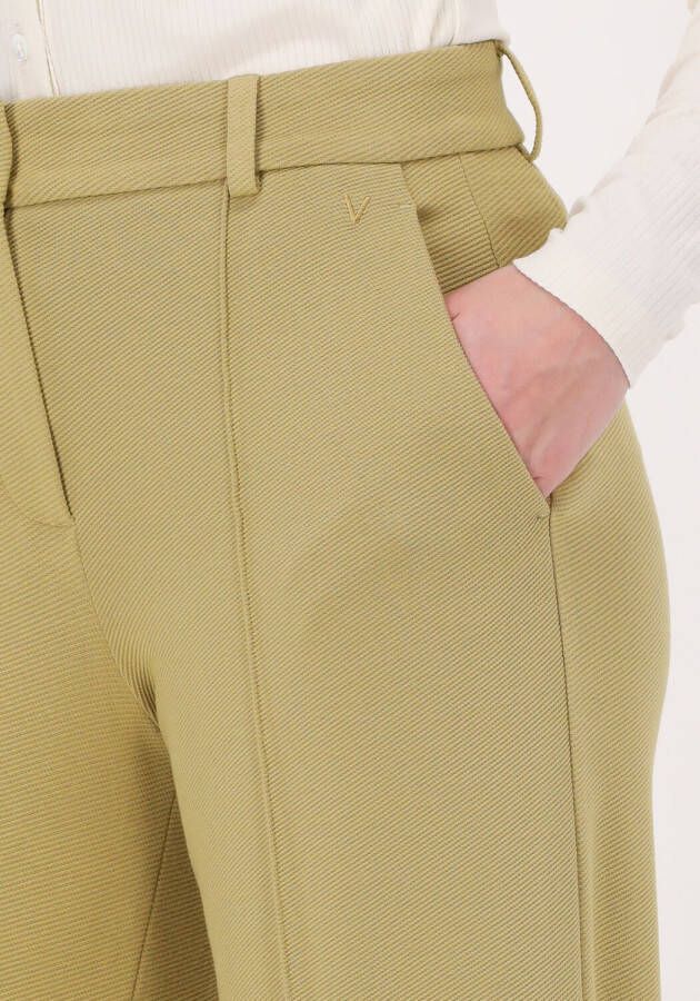 Vanilia Gouden Wijde Broek Low Waist Wide Leg Trouse