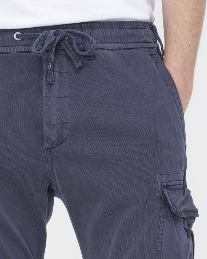 Replay Tapered fit cropped cargobroek met steekzakken