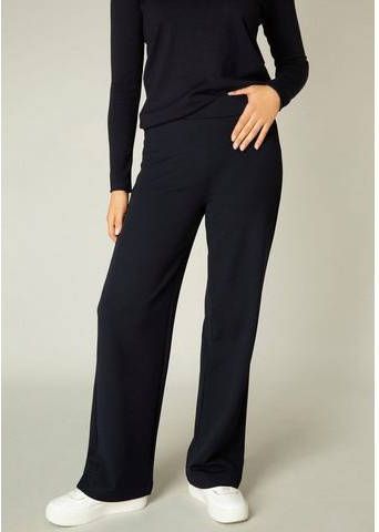Base Level by Yest wide leg palazzo broek Yarah donkerblauw