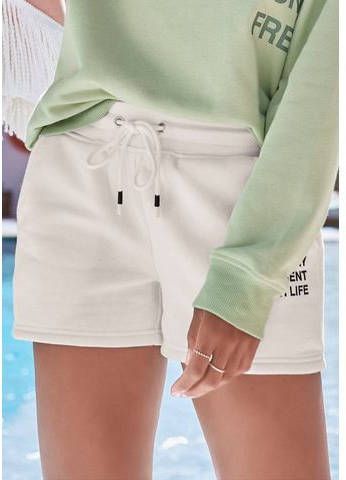 Buffalo Sweatshort met statement print