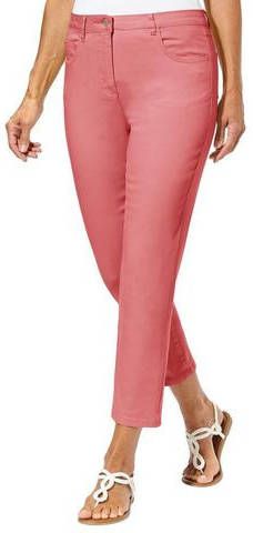 Stretchbroek in langoustinerood van heine