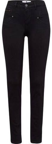Freeman T. Porter Stoffen broek met metalen logo patch