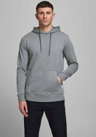 JACK & JONES ESSENTIALS hoodie JJEBASIC grijs