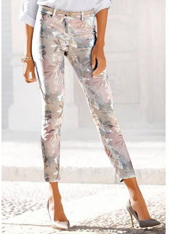 Lascana 7/8 jeggings met bloemmotief
