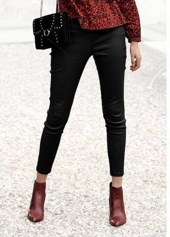 Lascana Jegging, met stijlvol glanzende coating