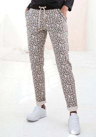 Lascana Loungepants, met modieuze omslagzoom