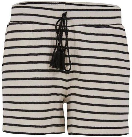 LTB Sweatshort ROYOCO in gestreepte look met bindstrik met vetersluiting