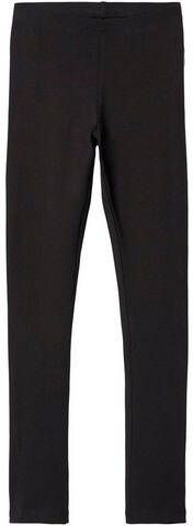 name it ! Meisjes Legging Maat 134 Zwart Katoen/elasthan