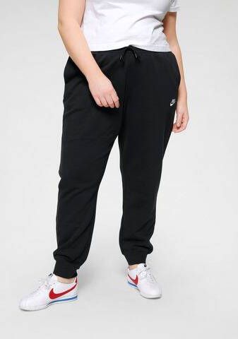 Nike Essential Plus Size Joggingbroek Dames Black/White Dames