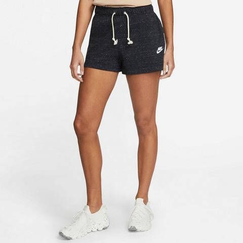 Nike gemêleerde regular fit sweatshort zwart melange