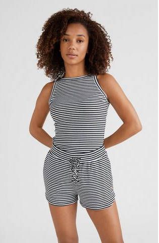 O'Neill gestreepte regular fit sweatshort zwart/wit