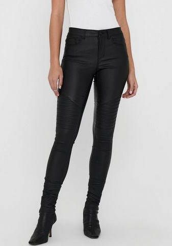 Only Imitatieleren broek ONLNEW ROYAL REG SK. BIKER COAT PNT