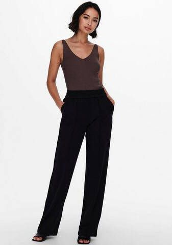 Only Onlpoptrash suki life mw pants , Zwart, Dames