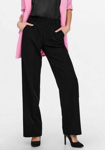 Only Berry Hw Wide Pant Tlr Bukse , Zwart, Dames