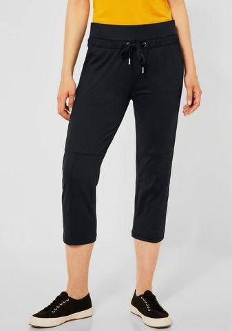 STREET ONE Stoffen broek Style Bonny met modieuze deelnaden op de pijp