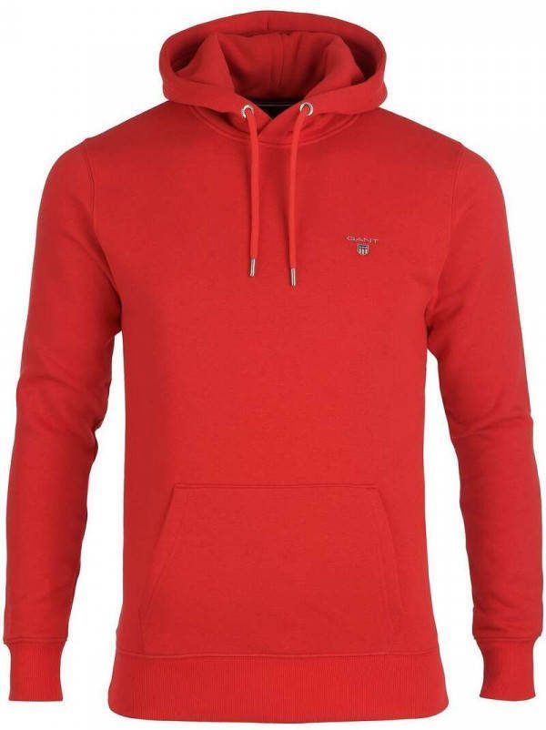 GANT Regular Fit Hooded Sweatshirt rood, Effen