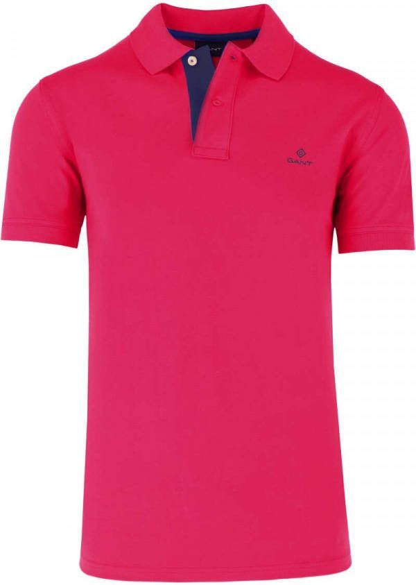Gant Poloshirt CONTRAST COLLAR PIQUE RUGGER vormvast door elastan