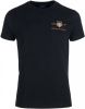 GANT Regular Fit T Shirt ronde hals zwart, Effen online kopen