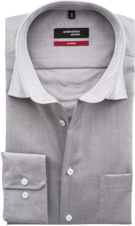 seidensticker Businessoverhemd Regular lange mouwen kentkraag uni