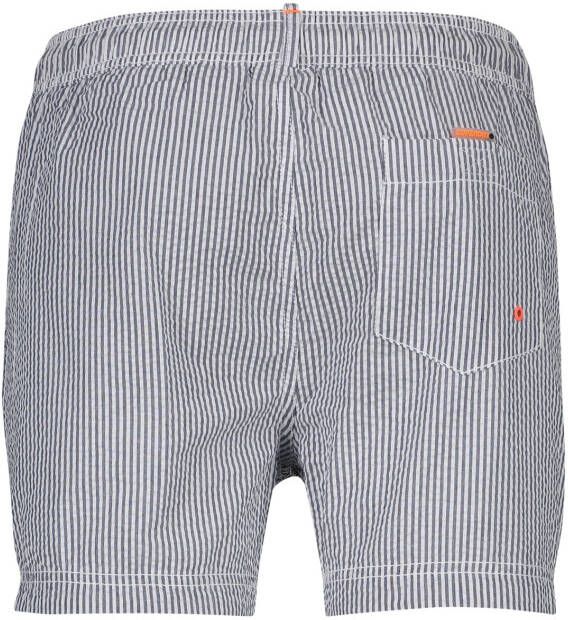 Superdry gestreepte zwemshort blauw/wit