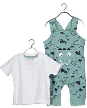 BLUE SEVEN Set van 2 T shirt en salopette glacier