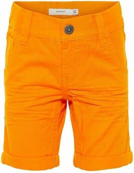 name it Boys Broek Sofus vlam oranje