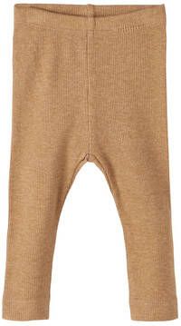 NAME IT BABY newborn baby skinny broek NBNKAB met biologisch katoen bruin